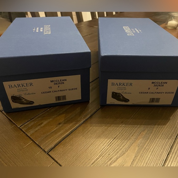 Barker McClean Cedar Calf & Blue Suede shoes - Picture 7 of 7